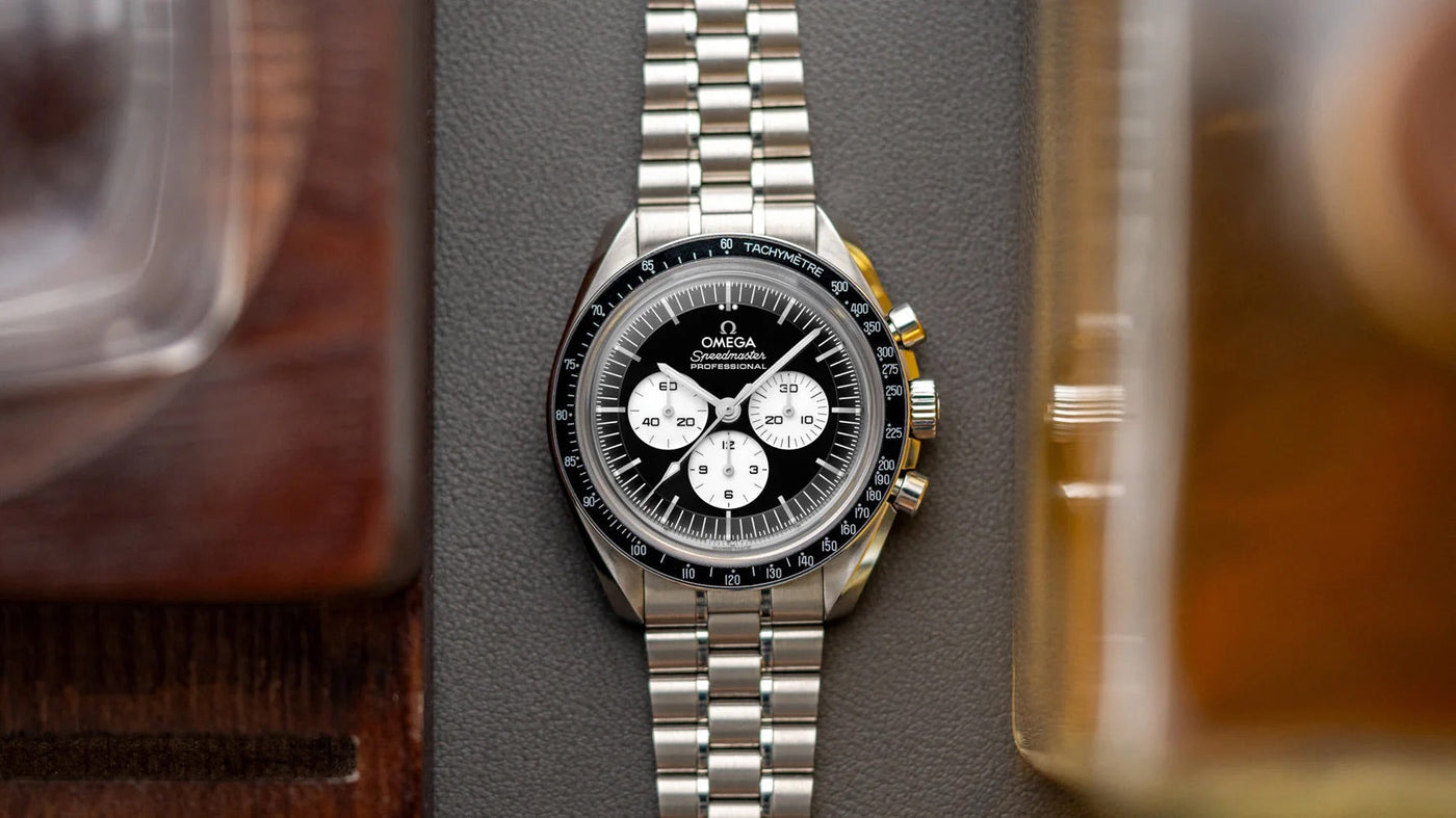 Omega Launches New Speedmaster Professional With "Reverse Panda" Dial